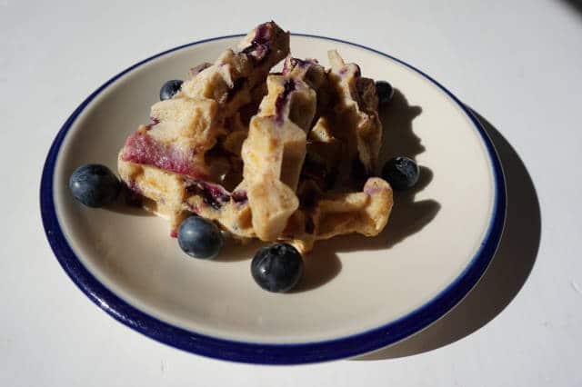 Waffeln mit Blaubeeren von breifreibaby