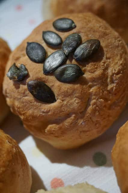 Quarkbrötchen mit Kürbiskernen von breifreibaby