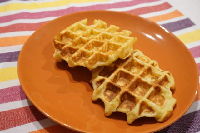 Waffeln herzhaft backen mit Kartoffeln für Kinder