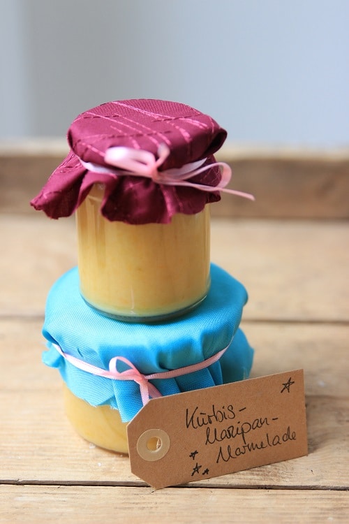 selbstgemachte Geschenke aus der Küche - Kürbis-Marzipan-Marmelade Rezept