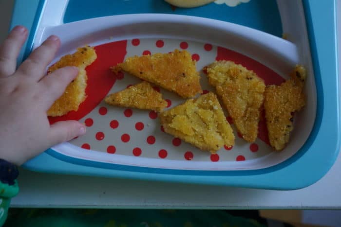 Polenta für baby-led weaning - Polentadreiecke - von breifreibaby