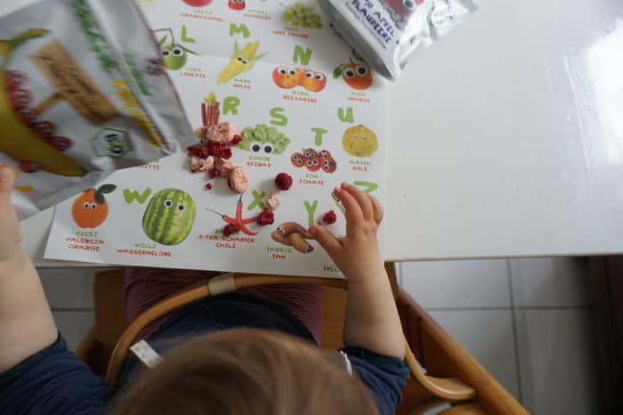 Himbeeren und Bananen von Freche Freunde für BLW