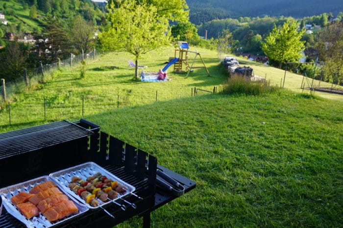Lachs und Hähnchenspieße als perfektes BLW Essen