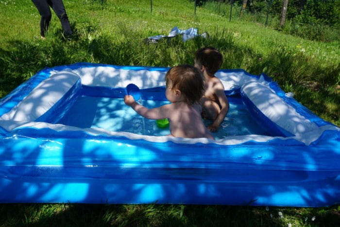 Plantschbecken im Urlaub