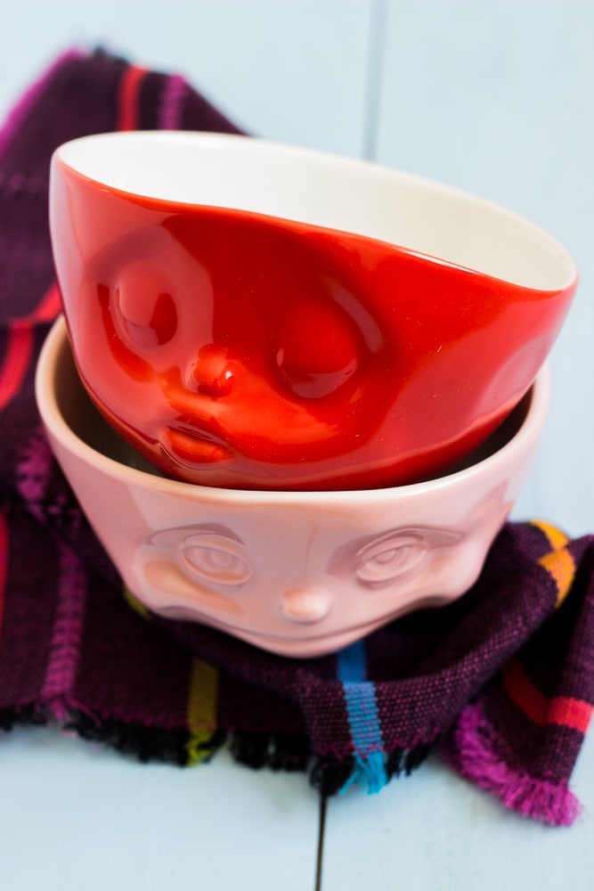 Müslischalen von 58products - schön bunt und für Kinder geeignet + 1 Rezept für Aprikosenmüsli