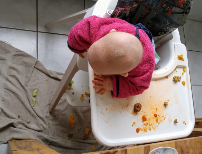 breifrfei Anfang - so sieht es mti einem BLW Baby aus