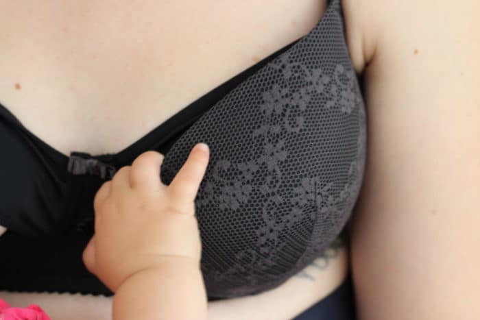 schwarzer Spitzen-BH - Still-BH von Mammae