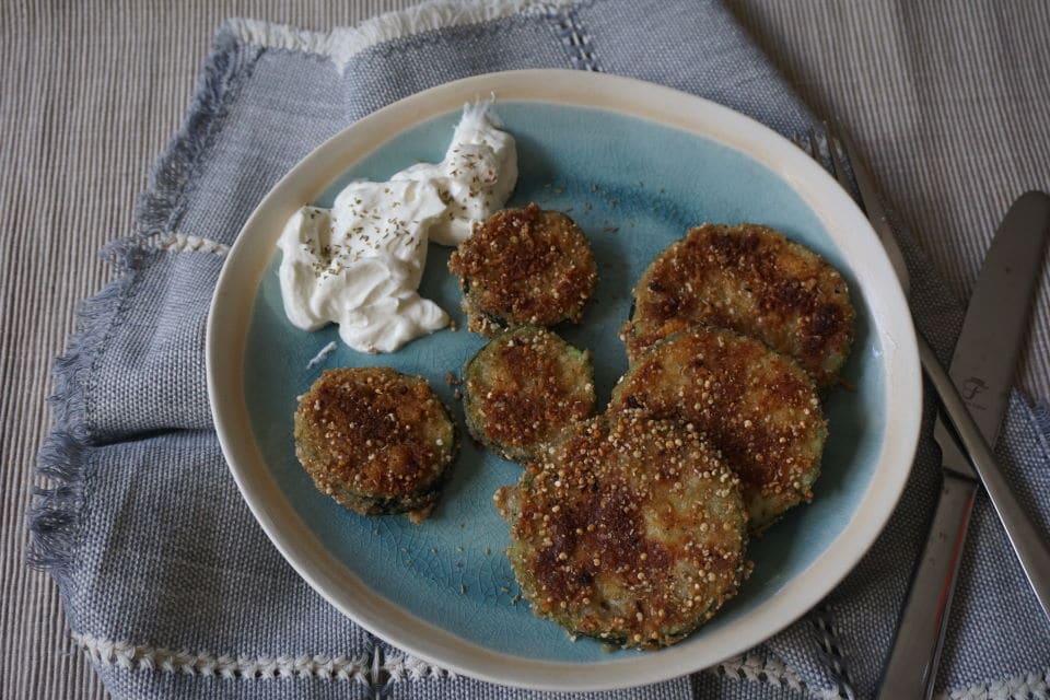 panierte Zucchini - BLW und breifrei Rezept