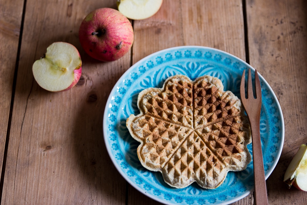 Apfelwaffeln ohne Zucker