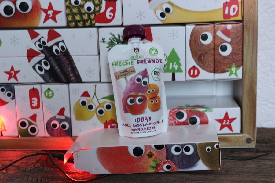 Freche Freunde Quetschies im Adventskalender mit limitierter Stückzahl