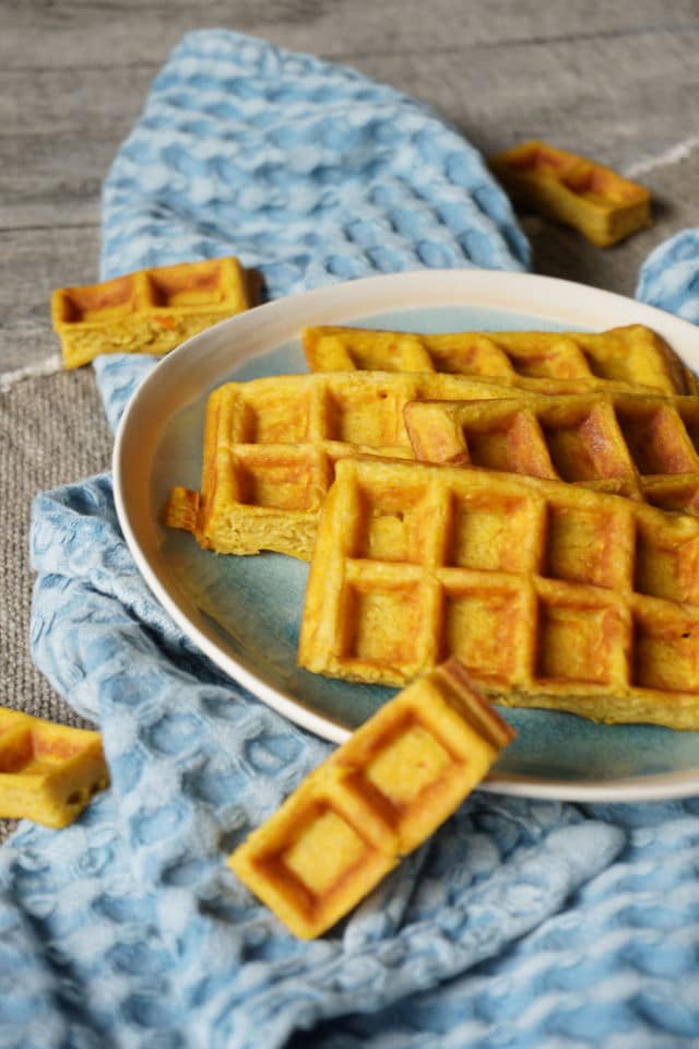 Waffeln mit Kürbis für Babys und Kleinkinder - unser BLW Rezept