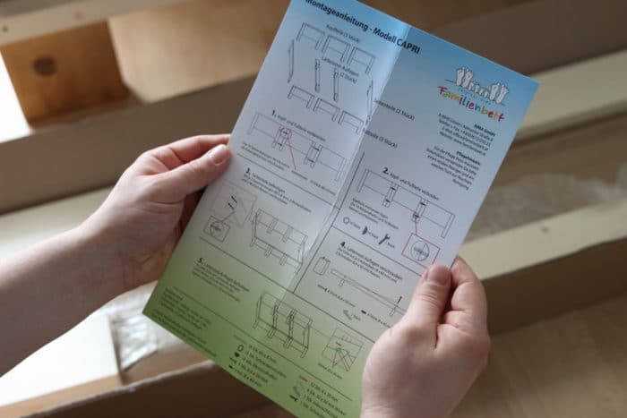 Die Anleitung für den Aufbau des Original RIMA Familienbett - DIY
