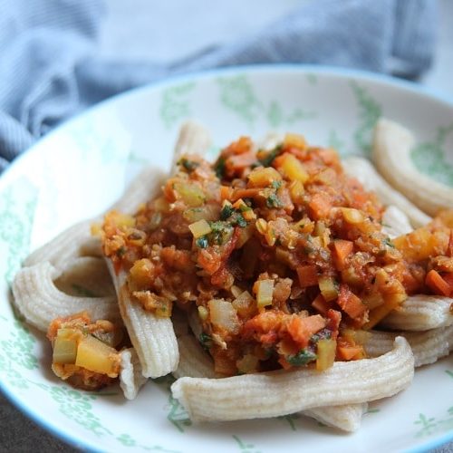 Rezept vegetarische Bolognese mit Linsen