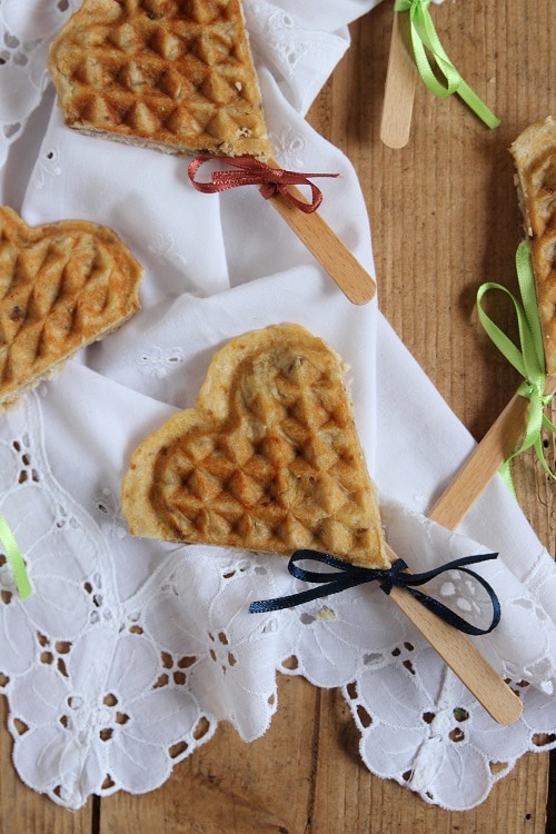 Vegane Waffeln am Stiel ein tolles Rezept für Kindergeburtstag