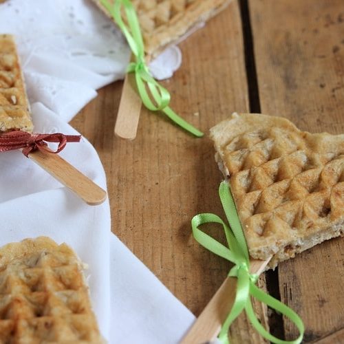 Vegane Waffeln am Stiel ein tolles Rezept für Kindergeburtstag