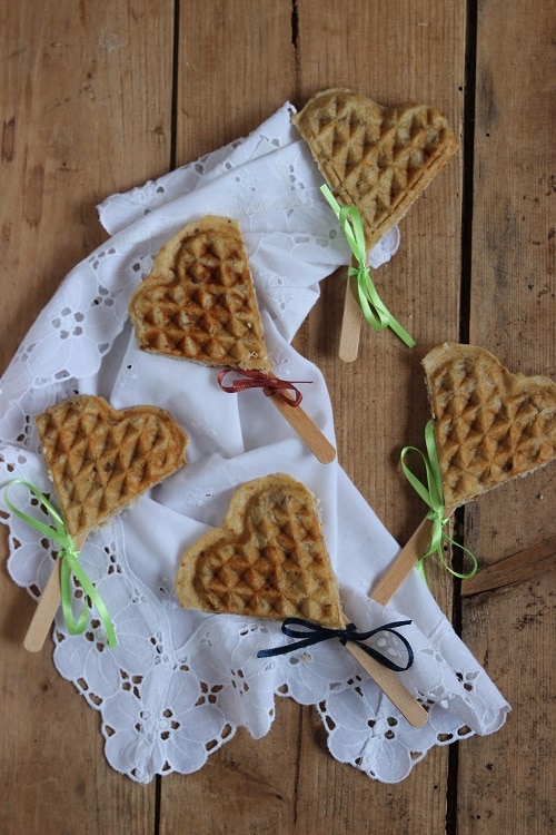 Vegane Waffeln am Stiel ein tolles Rezept für Kindergeburtstag