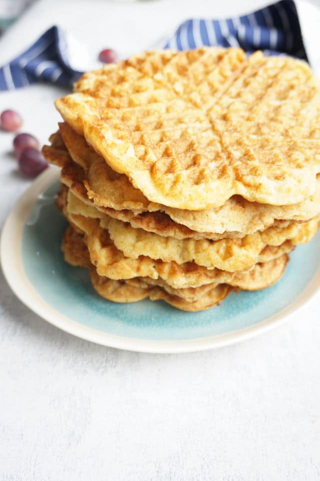 Rezept für Waffeln ohne Zucker - Apfel Gries Waffeln für Babys