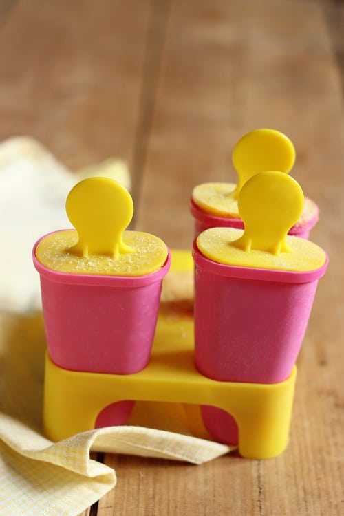 Frozen Joghurt ohne Zucker selbst machen mit Aprikosen