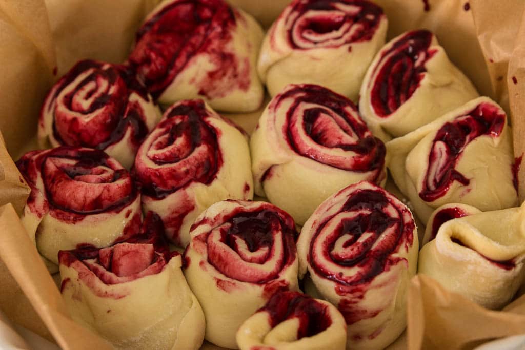 Kuchen ohne Zucker für Babys und Kleinkinder - Beerenschnecken