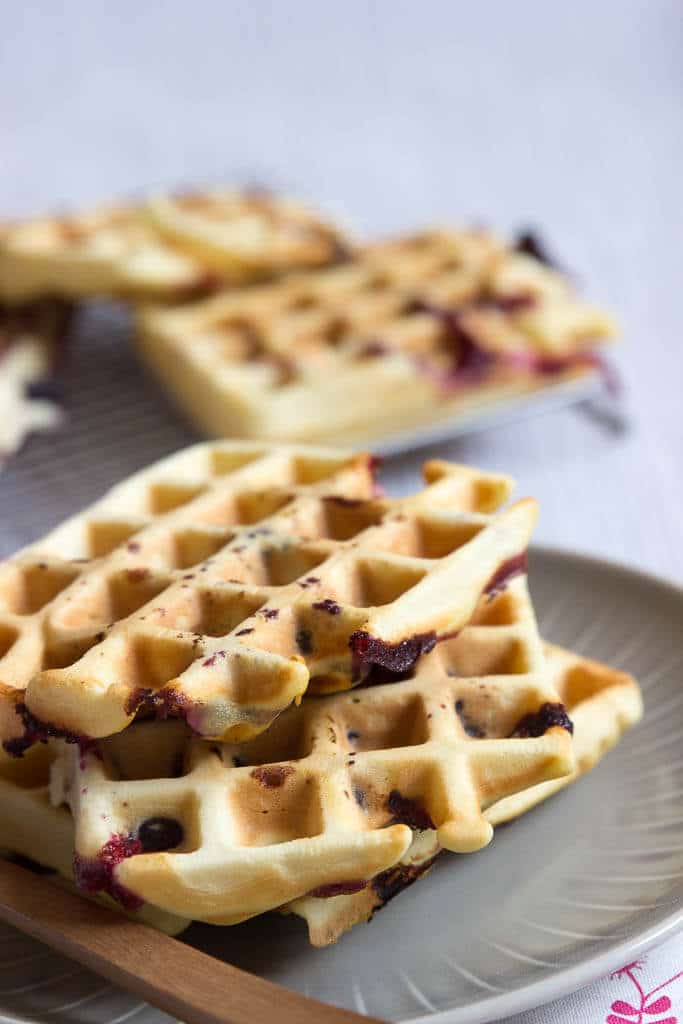 Blaubeerwaffeln Rezept auch mit dem Thermomix