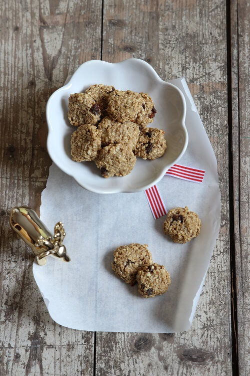 Plätzchen ohne Zucker und Ei: Bananen-Erdnuss-Cookies