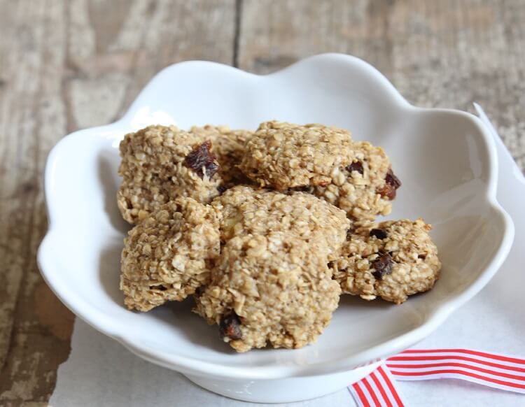 Plätzchen ohne Zucker und Ei: Bananen-Erdnuss-Cookies