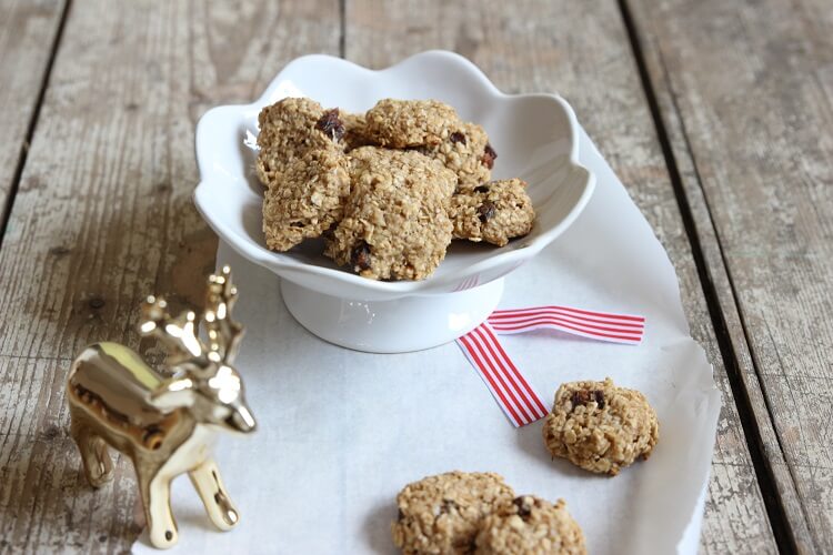 Plätzchen ohne Zucker und Ei: Bananen-Erdnuss-Cookies