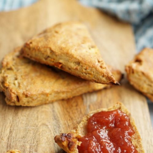 Rezepte für Ostern - Osterbrunch mti Scones mit Apfel und Möhre ohne Zucker - auch schon für die kleinsten geeignet zum breifreien Beikoststart