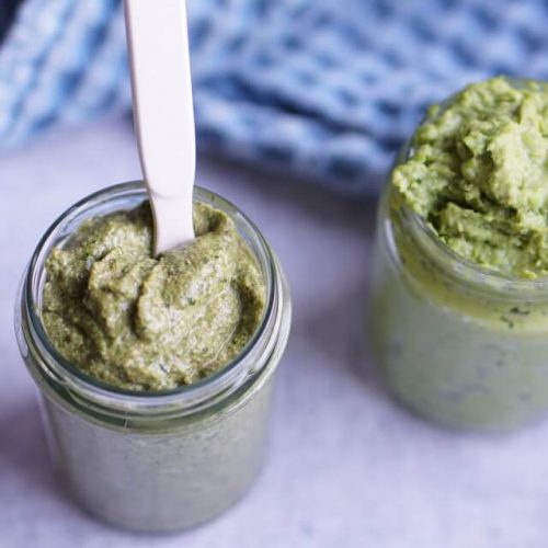 Hummus aus Erbsen und Spinataufstrich - eine List emit über 20 Ideen für Brotbelag für Babys und Kleinkinder, Aufstrich und Pesto selber machen