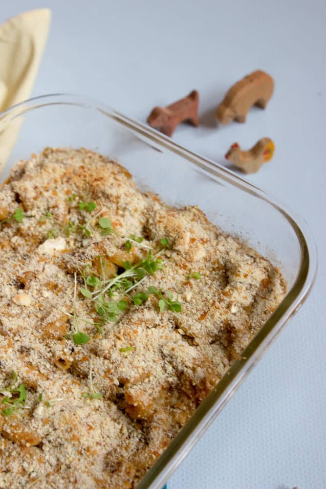 Gesunder Nudelauflauf für Kinder - leichtes Rezept