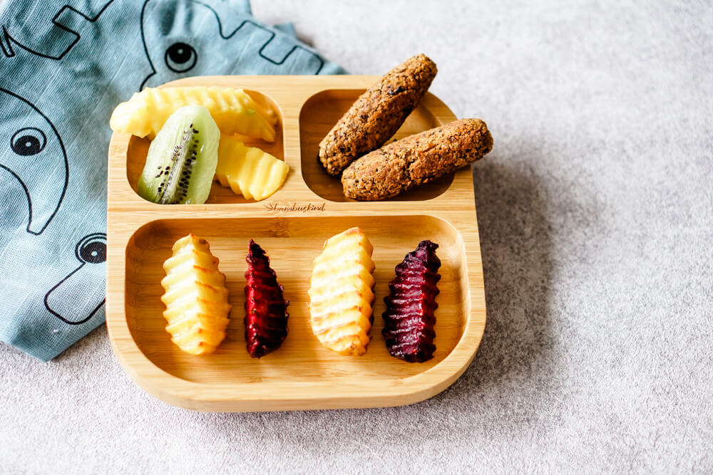 Bohnenbratlinge in Stangenform fürs Baby Familienrezept