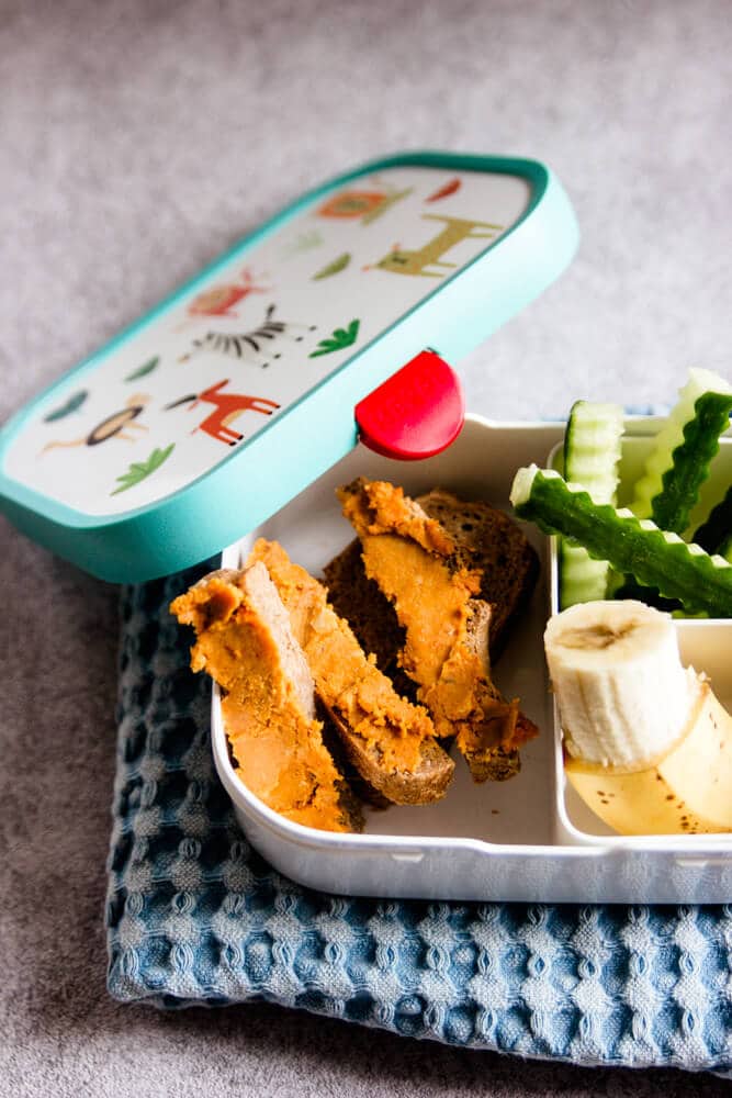 Brotaufstrich für Kinder in der Brotdose
