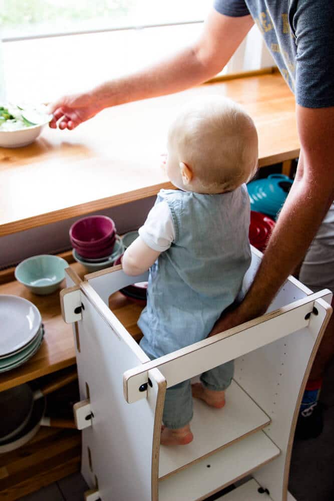 Lernturm in der Küche