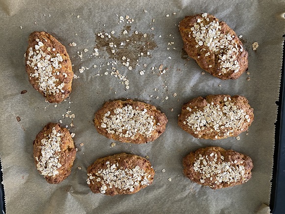 Haferflockenbrötchen vegan
